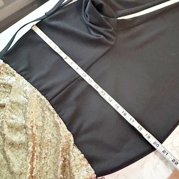 Lauren Ralph Lauren Gold Sequin Jumpsuit - Size 14 - NWT - Picture 16 of 16